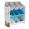 Organizér / regál na hračky, vícebarevná / vzor, DARLING TYP 3