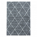 Kusový koberec Alvor shaggy 3401 grey - Kruh průměr 120 cm