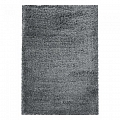Kusový koberec Fluffy shaggy 3500 light grey - Kruh průměr 160 cm