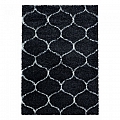 Kusový koberec Salsa shaggy 3201 antraciet - Kruh průměr 80 cm