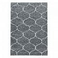 Kusový koberec Salsa shaggy 3201 grey - Kruh průměr 80 cm