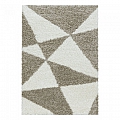 Kusový koberec Tango shaggy 3101 beige - Kruh průměr 120 cm