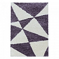 Kusový koberec Tango shaggy 3101 lila - Kruh průměr 120 cm