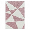 Kusový koberec Tango shaggy 3101 rose - Kruh průměr 200 cm