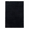 Kusový koberec Sydney shaggy 3000 black - Kruh průměr 120 cm