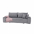 Rozkládací pohovka, světle šedá, KEVAN BIG SOFA