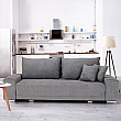 Rozkládací pohovka, světle šedá, KEVAN BIG SOFA
