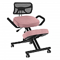 Ergonomická klekačka, růžová/černá, RUFUS