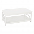 Konferenční stolek, bílá, EDRIA