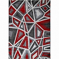 Kusový koberec Walton 5797A bílo-červený - 140 x 200 cm