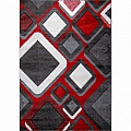 Kusový koberec Wilmer 5801A černo-červený