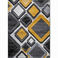 Kusový koberec Wilmer 5801A šedo-žlutý