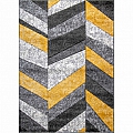 Kusový koberec Wilmer 6817A šedo-žlutý