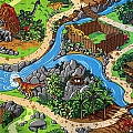 Dětský koberec Dino - 100 x 150 cm