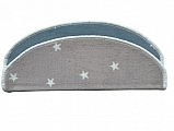 Nášlapy na schody Hvězdičky - Hvězdička modrá 24 x 65 cm půlkruh