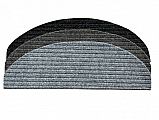 Nášlapy na schody Rio (obdélník a půlkruh) - Rio antraciet 24 x 65 cm obdélník