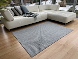 Kusový koberec Toledo šedý - Kulatý průměr 100 cm