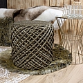 Pletený puf Pouf Royal 888 olive