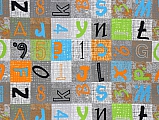 Metrážový dětský koberec Alphabet (Jumpy) 129