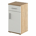 Spodní skříňka, dub sonoma/matná bílá, LESSY NEW 03