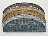 Nášlapy na schody Alassio (půlkruh a obdélník) - Alassio hnědý 24 x 65 cm obdélník