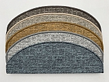 Nášlapy na schody Alassio (půlkruh a obdélník) - Alassio šedý 24 x 65 cm obdélník