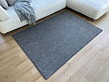 Kusový koberec Capri šedý - Kulatý 100 cm průměr