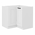 Rohová spodní skříňka, bílá, LULA 89x89 ND 1F BB