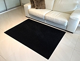 Kusový černý koberec Eton - 60 x 60 cm