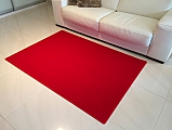 Kusový červený koberec Eton - 200 x 200 cm
