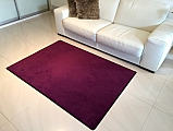 Kusový fialový koberec Eton - 1 m2 bez obšití
