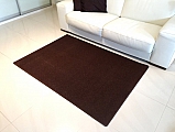 Kusový hnědý koberec Eton - 200 x 200 cm