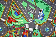 Dětský koberec Dopravní hra - Dětský koberec Dopravní hra