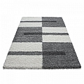 Kusový koberec Gala Shaggy 2505 light grey - Kruh 160 cm průměr