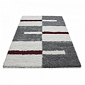Kusový koberec Gala shaggy 2505 red - Kruh 120 cm průměr