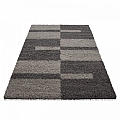 Kusový koberec Gala shaggy 2505 taupe - Kruh 120 cm průměr