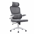 Kancelářské křeslo, tmavě šedá/bílá, RENARD
