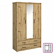 Skříň se zrcadlem 3D4S, dub artisan, AIRON