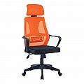 Kancelářské křeslo, černá/oranžová, TAXIS NEW