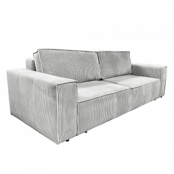 Rozkládací pohovka, světle šedá, HARPERA BIG SOFA