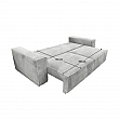 Rozkládací pohovka, světle šedá, HARPERA BIG SOFA