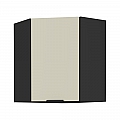 Horní rohová skříňka, cashmere/černá, ARAKA 60x60 GN-72 1F