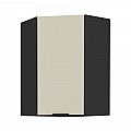 Horní rohová skříňka, cashmere/černá, ARAKA 60x60 GN-90 1F