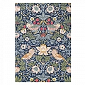 Luxusní květinový koberec Morris & Co Strawberry Thief indigo 027708 Brink & Campman