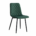 Jídelní židle, smaragdová Velvet látka/kov, DAMIA TYP 2