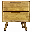 Noční stolek, masivní dřevo, přírodní, BRUNI