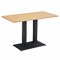 Jídelní bistro stůl, dub/černá, 120x60 cm, RINALDO TYP 2
