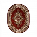 Kusový koberec Medailon ovál 6985A červeno-krémový - 133 x 190 cm