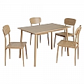 Jídelní set 1+4, dub přírodní, LAMIR