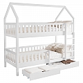 Montessori patrová postel, bílá, VENITA TYP 2
